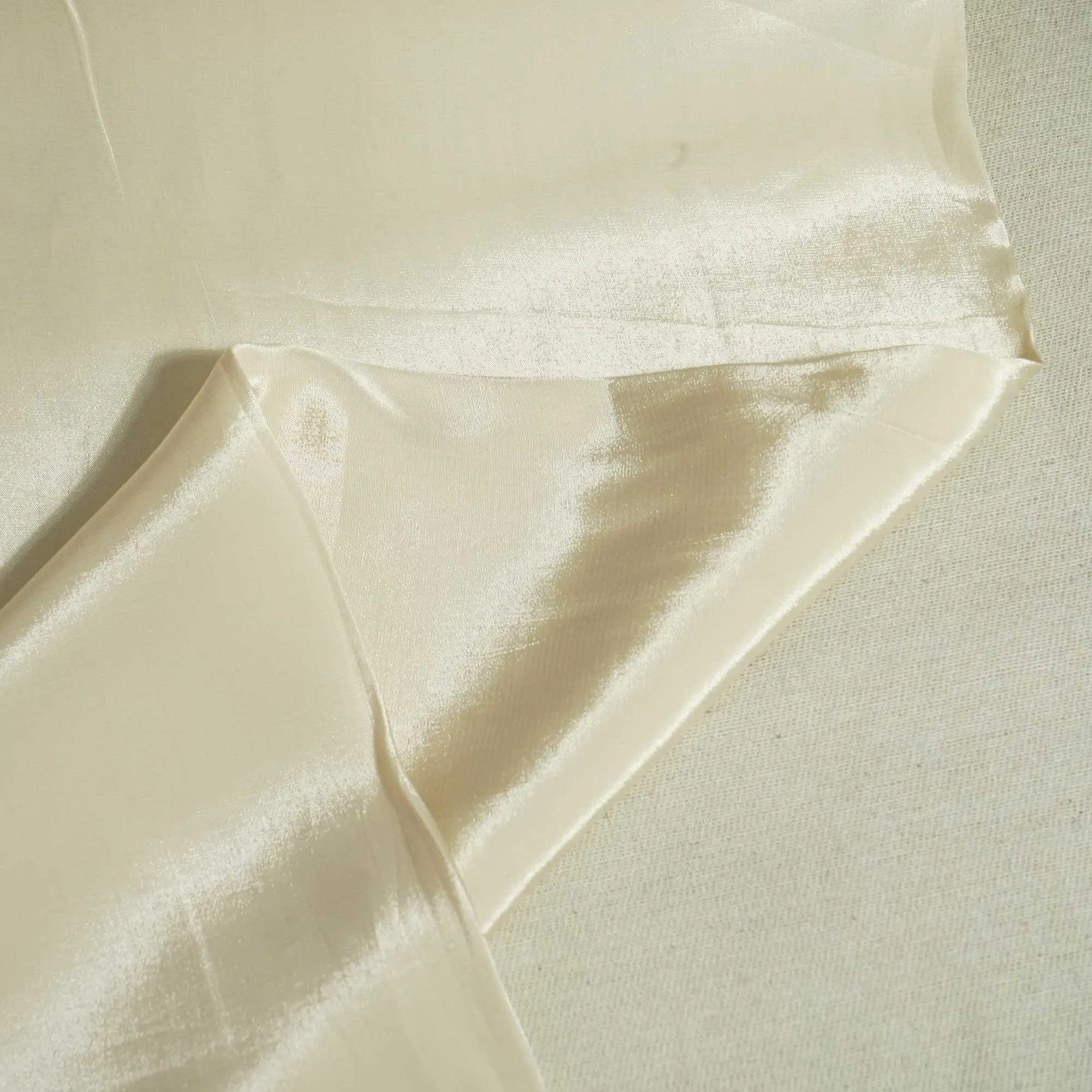 Ivory Solid Natural Crepe Fabric GT-24473