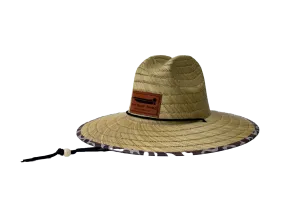 Jon Boat Old School Camo Straw Hat
