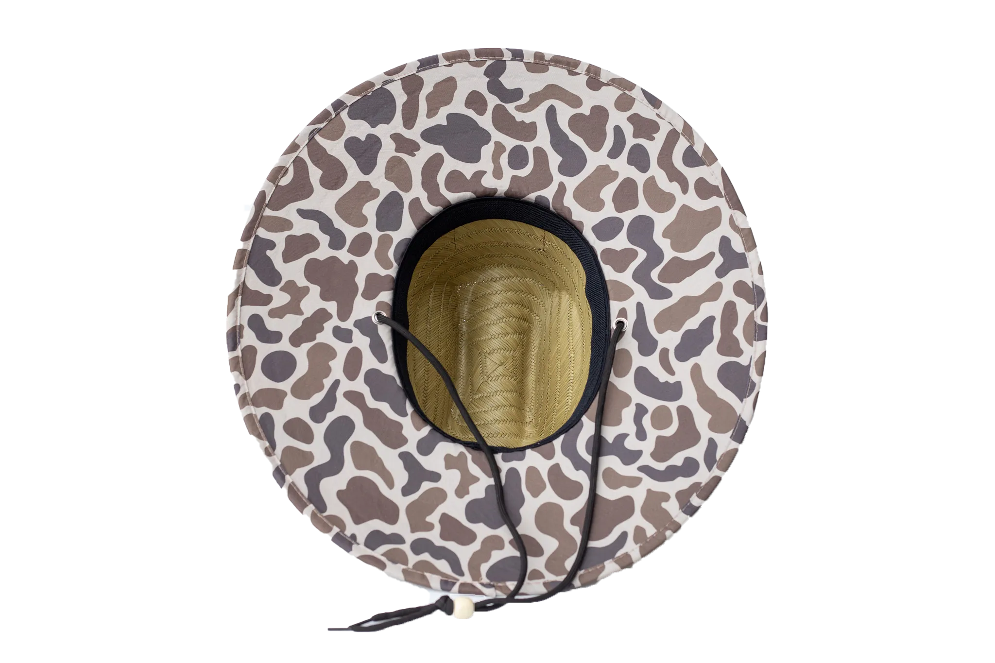 Jon Boat Old School Camo Straw Hat