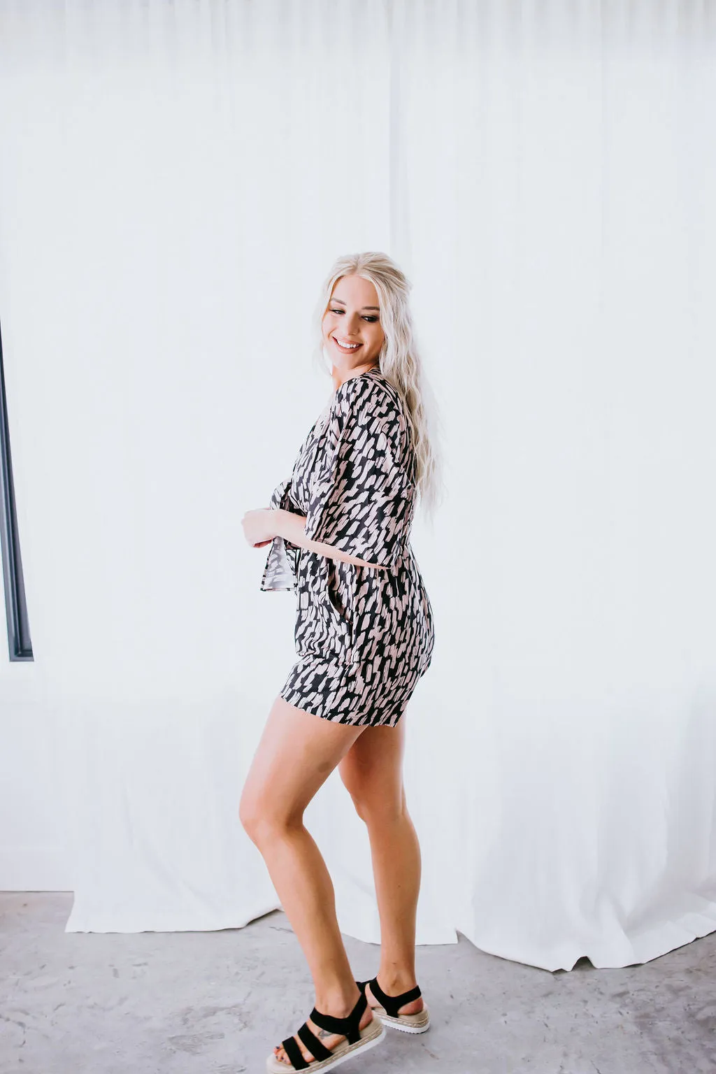 Juanita Printed Romper