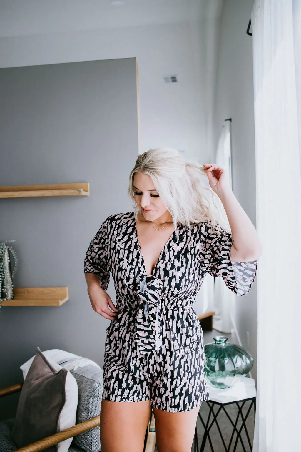Juanita Printed Romper