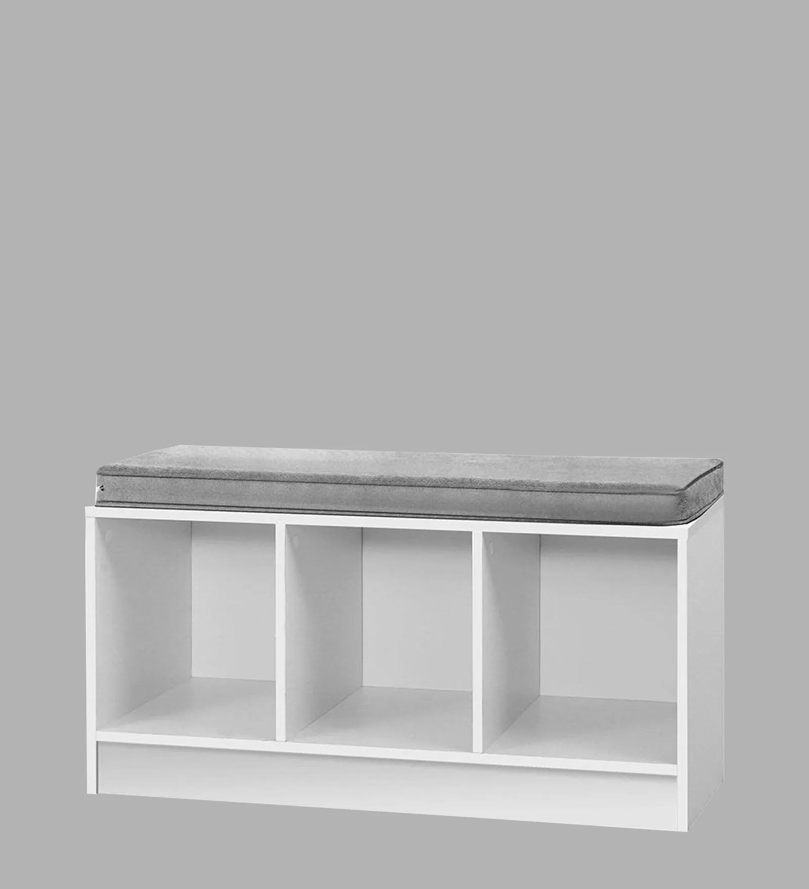 Kaki Shoe Rack in Frosty White Finish