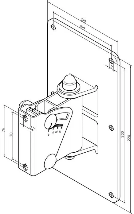 K&M - 24481-000-57 - Speaker Wall Mount - Multi-Purpose - For Heavy Speakers.
