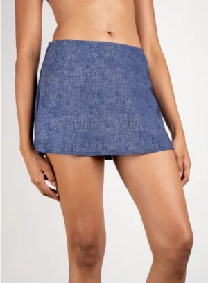 Karla Colletto Nori A-Line Skirt Blue Denim