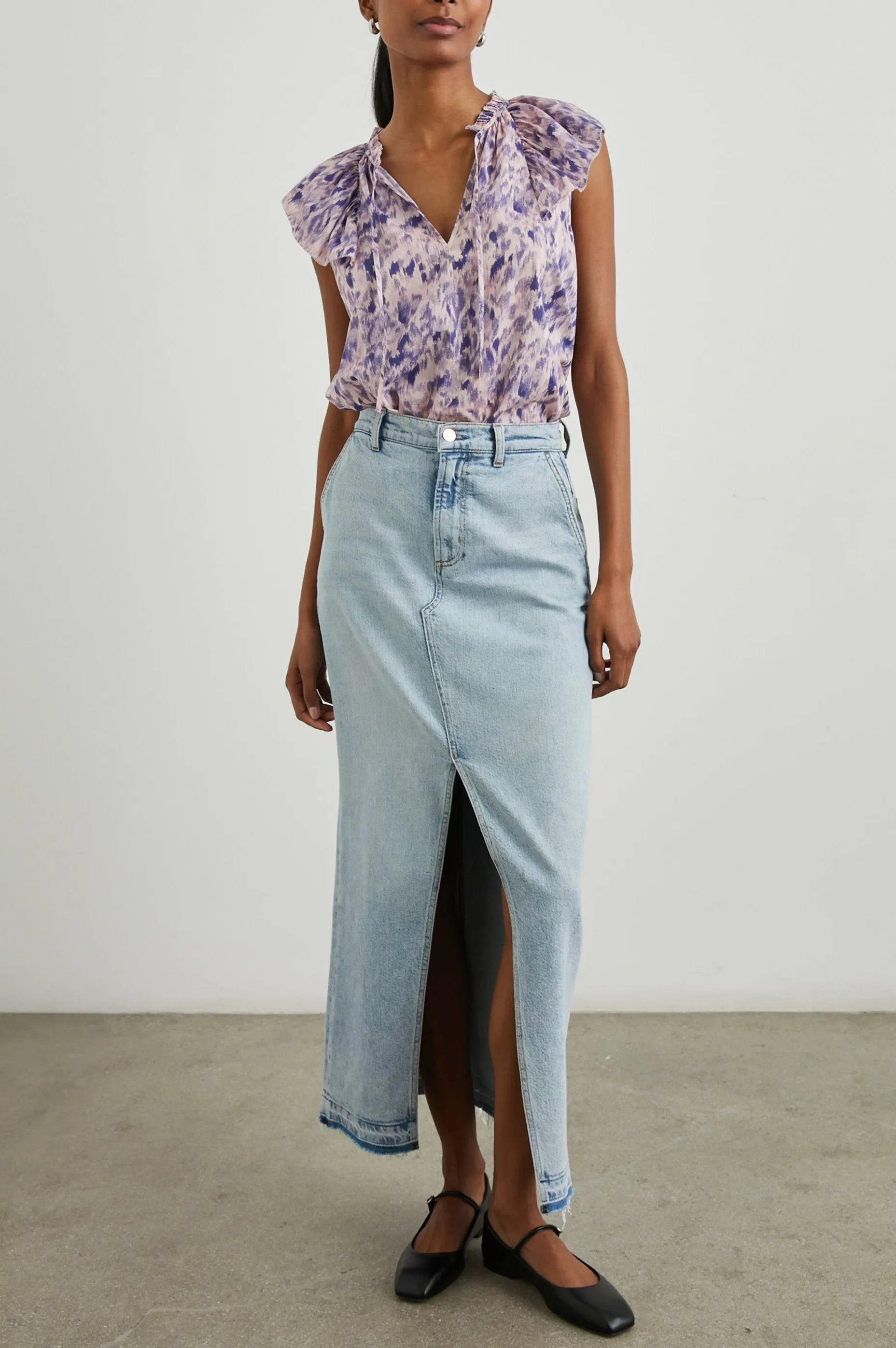 KARYSA TOP - PINK IKAT