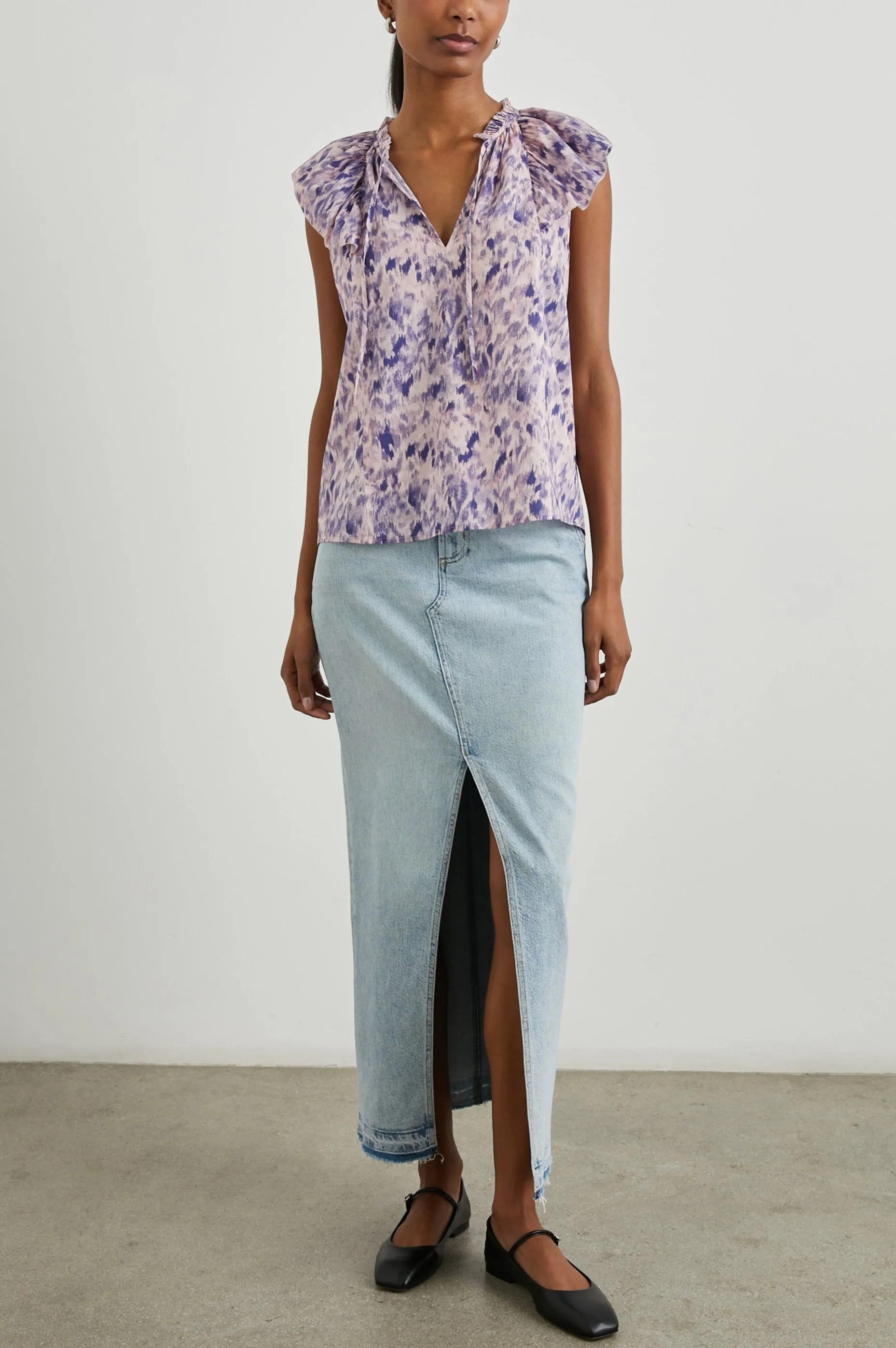 KARYSA TOP - PINK IKAT