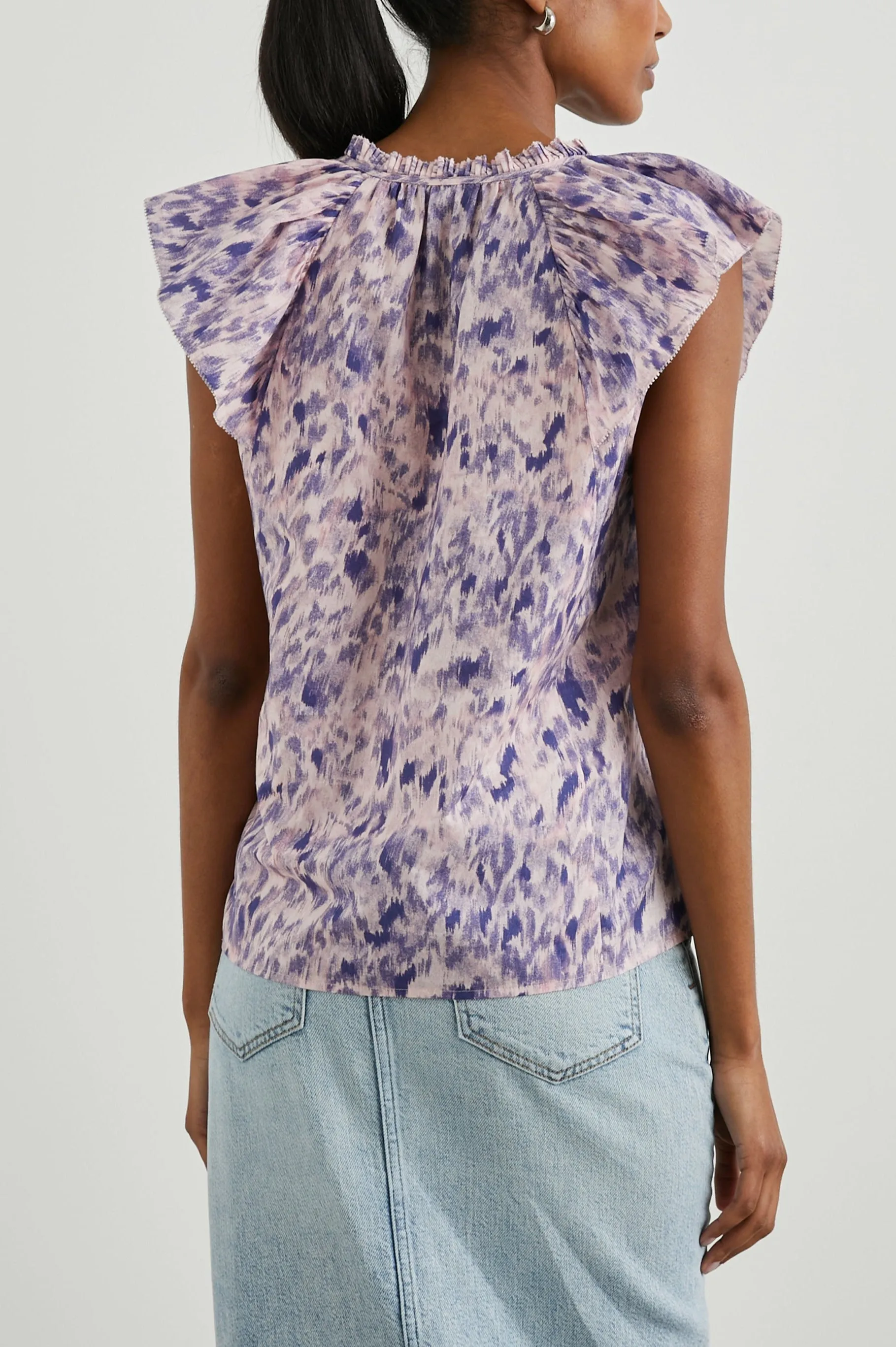 KARYSA TOP - PINK IKAT