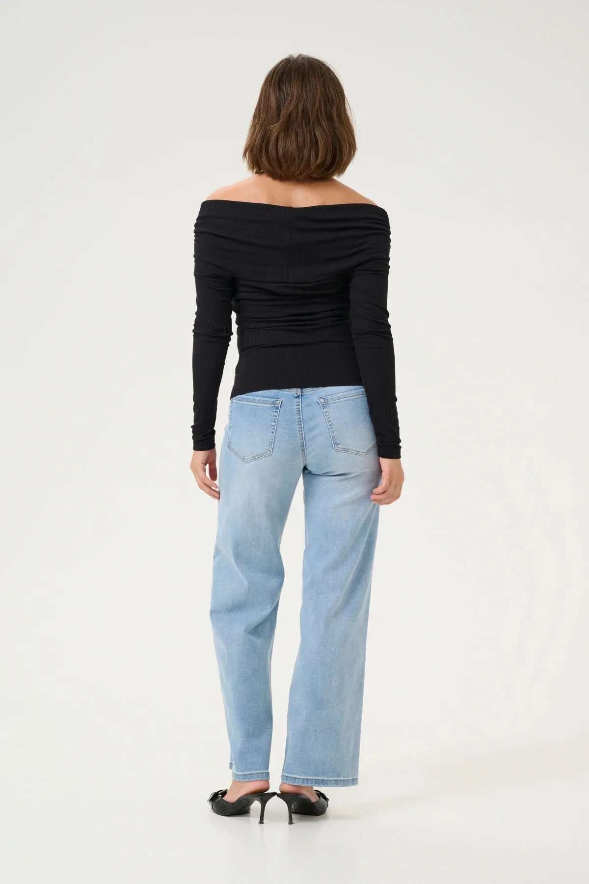 Kayla Off Shoulder Top - Black