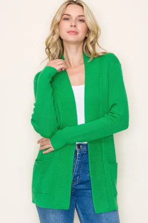 Kelly Green Spring Cardigan