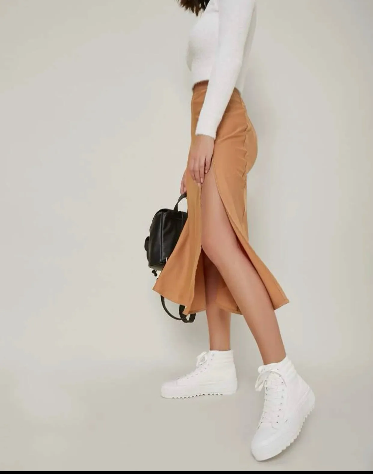 Lace up high top sneakers