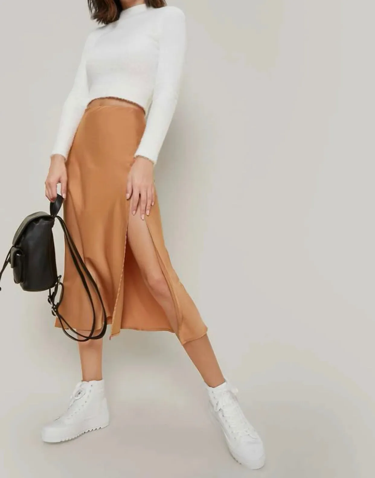 Lace up high top sneakers
