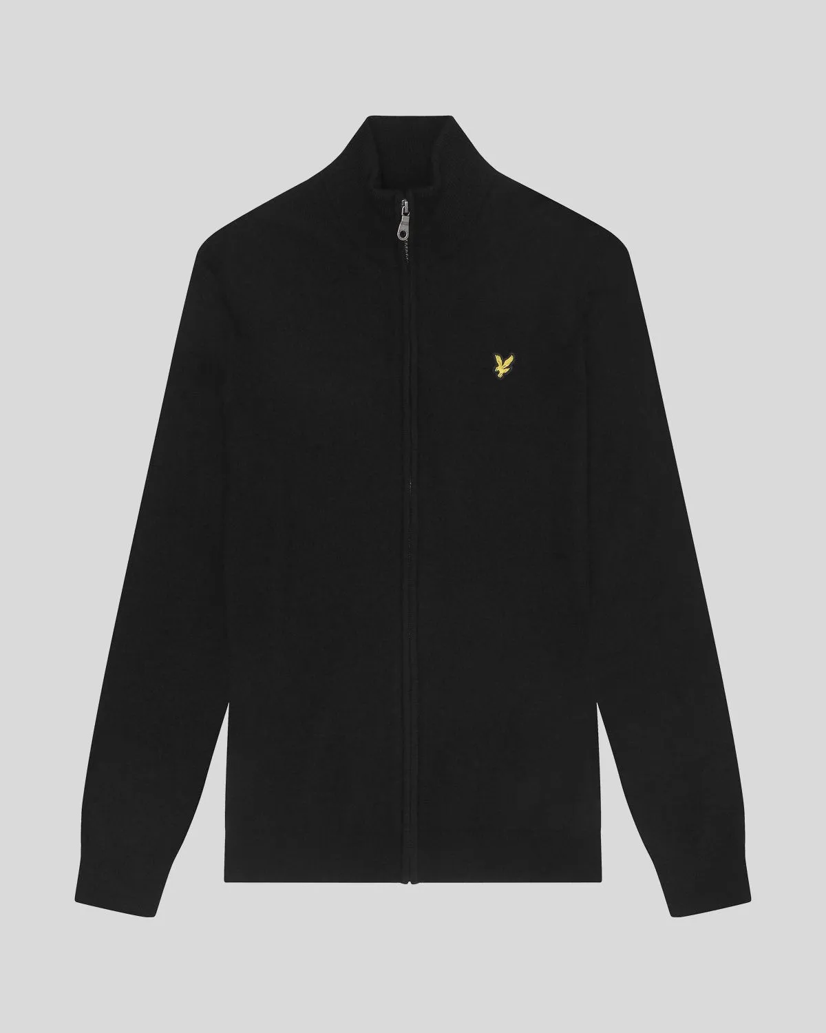 Lambswool Blend Zip Through Cardigan