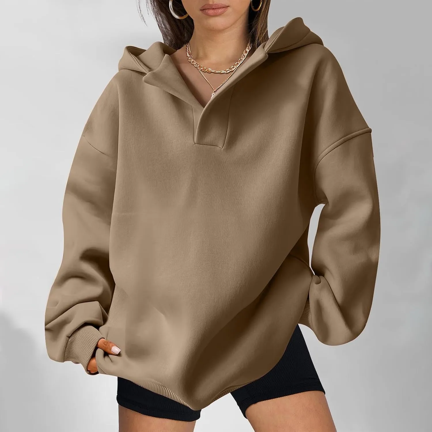 Lastesso Fall Fashion for Women 2024 Trendy Long Sleeve Hoodie Sweatshirt Oversized Comfort Pullover Preppy Clothes