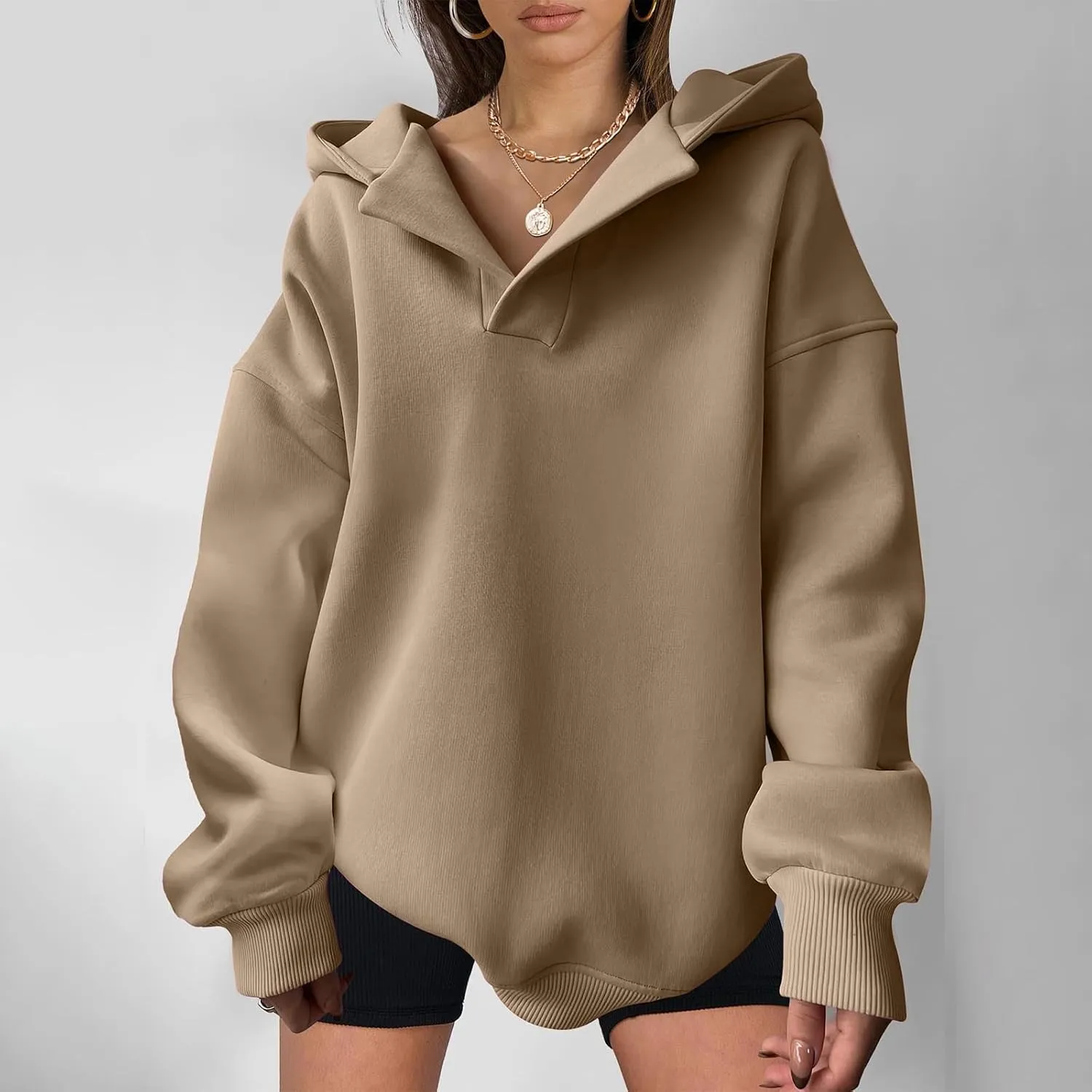 Lastesso Fall Fashion for Women 2024 Trendy Long Sleeve Hoodie Sweatshirt Oversized Comfort Pullover Preppy Clothes