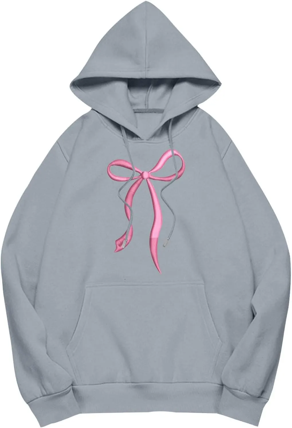 lcyhony Hoodies for Women Trendy Oversized Fleece Graphic Sweatshirts Casual Stretch Drawstring Hooded Sweatshirt with Pocket