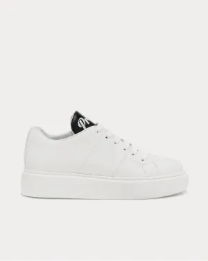 Leather white   black Low Top Sneakers