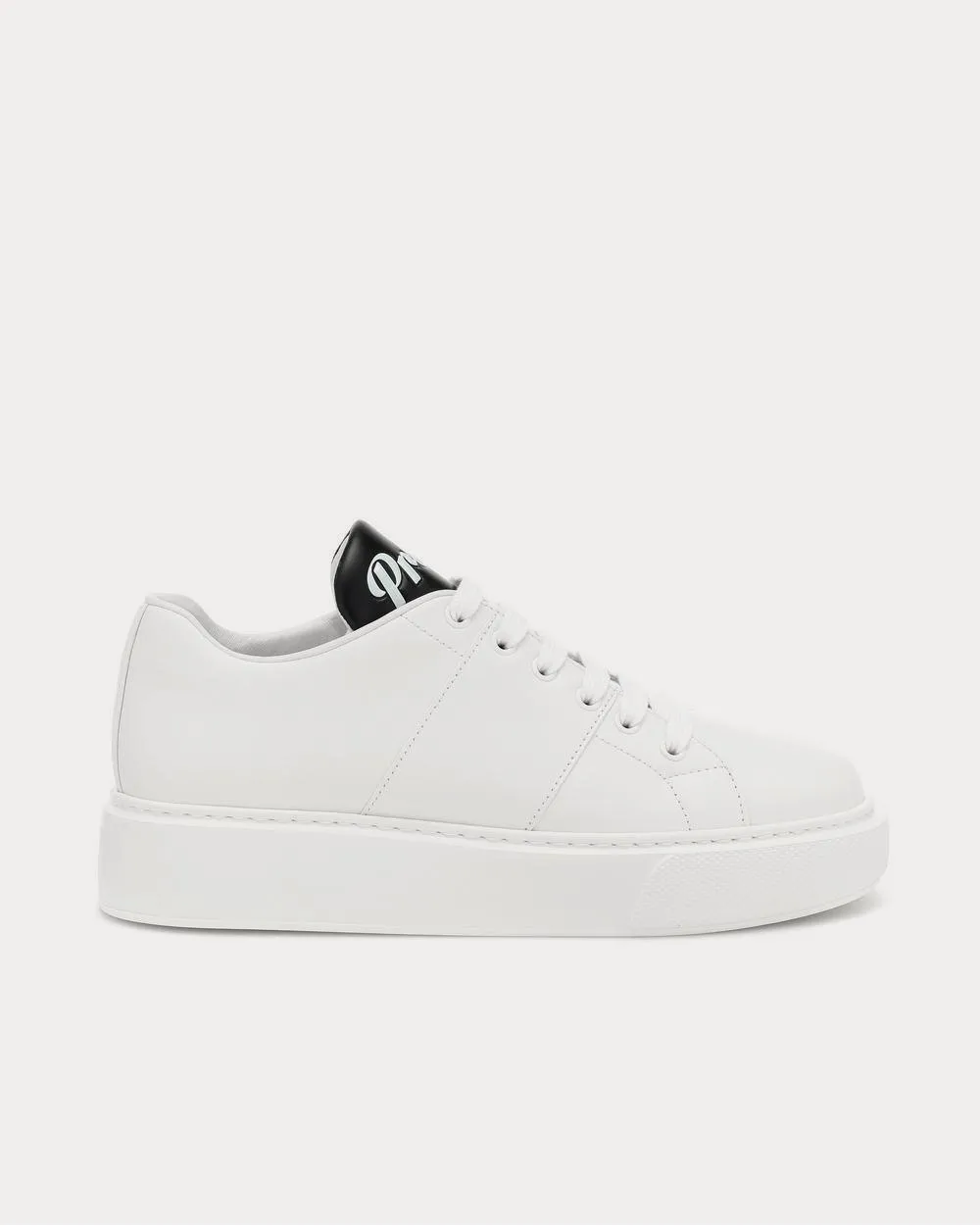Leather white   black Low Top Sneakers