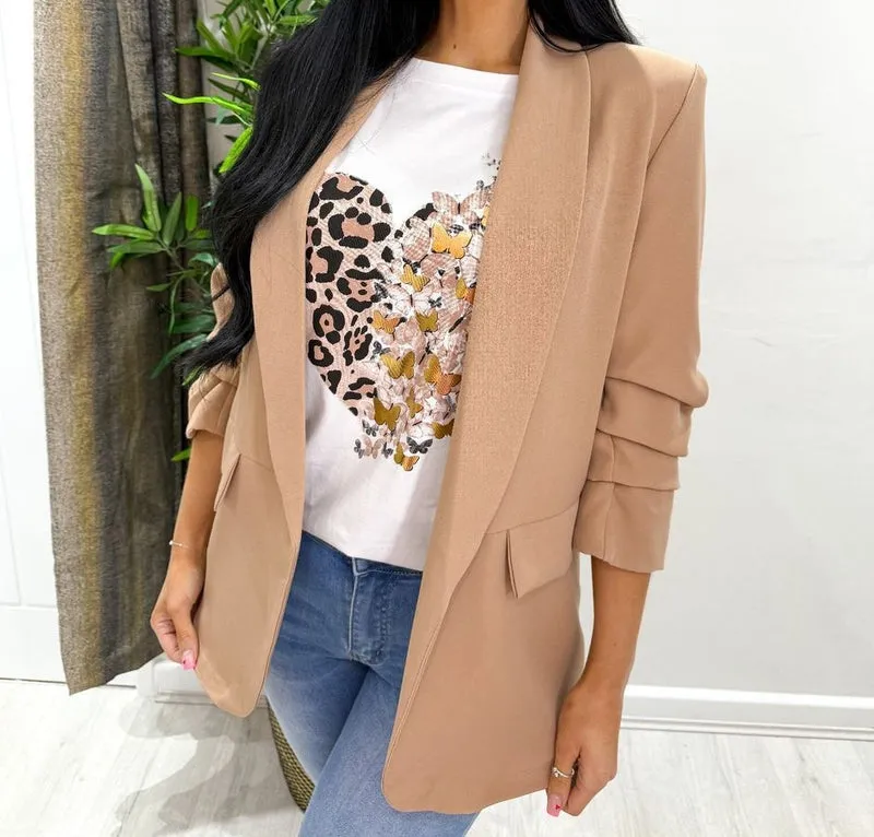 Leopard Butterfly Cotton T-Shirt Top