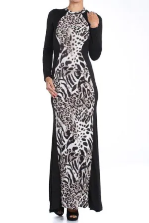 Leopard Curve Appeal Maxi Dress