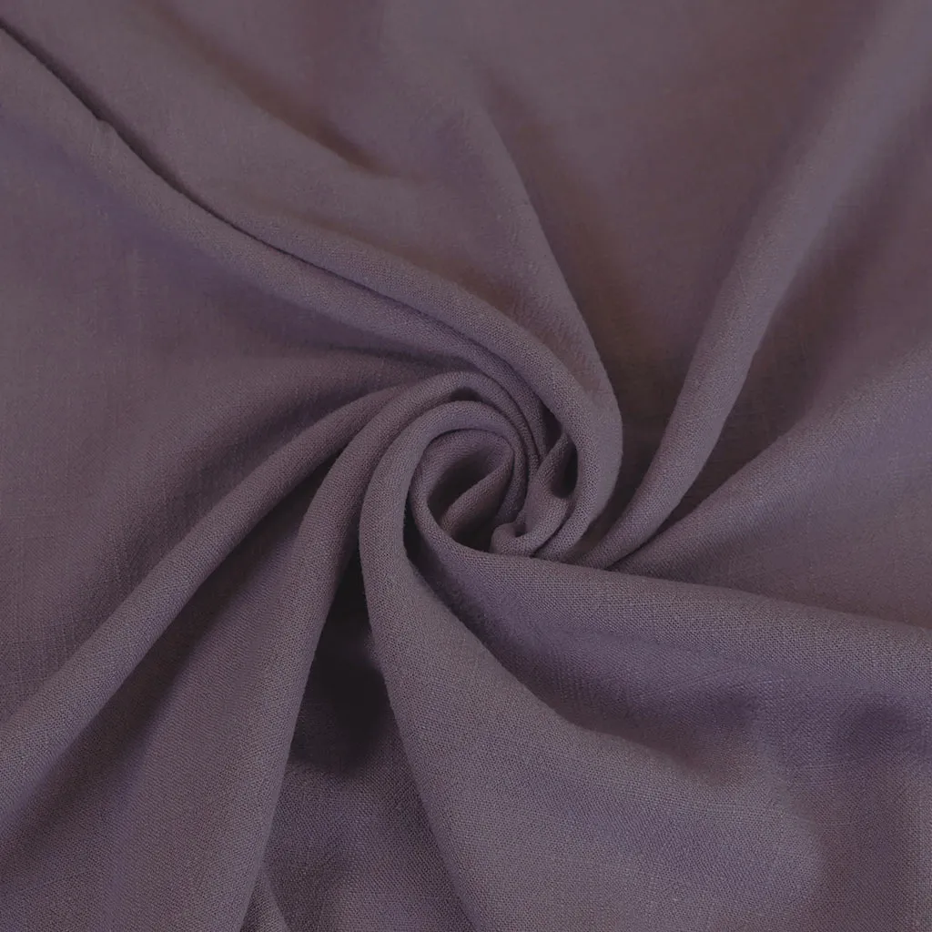 Liege - Pale Purple Viscose Linen Silky Noil Woven Fabric Sample