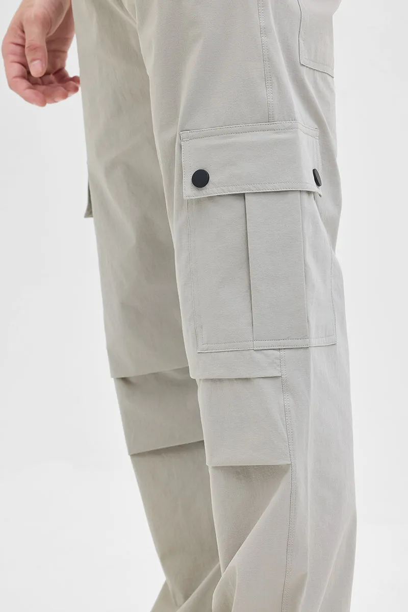 Light Grey Relaxed Fit Cargo