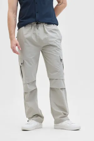 Light Grey Relaxed Fit Cargo
