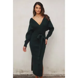 Lillian Western-Inspired Midi Sweater Dress