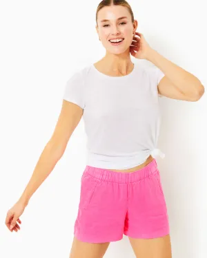 Lilly Pulitzer 4" Lilo Linen Short Roxie Pink