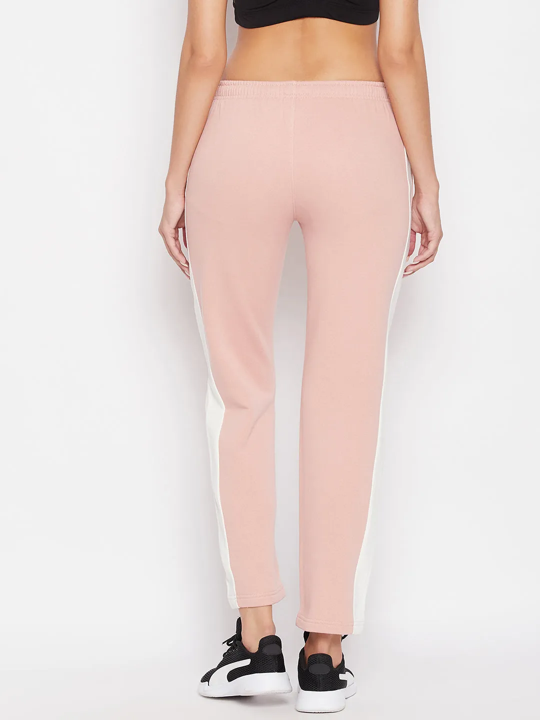 Livfree Women's Color Blocked Trackpant - Dusty Pink