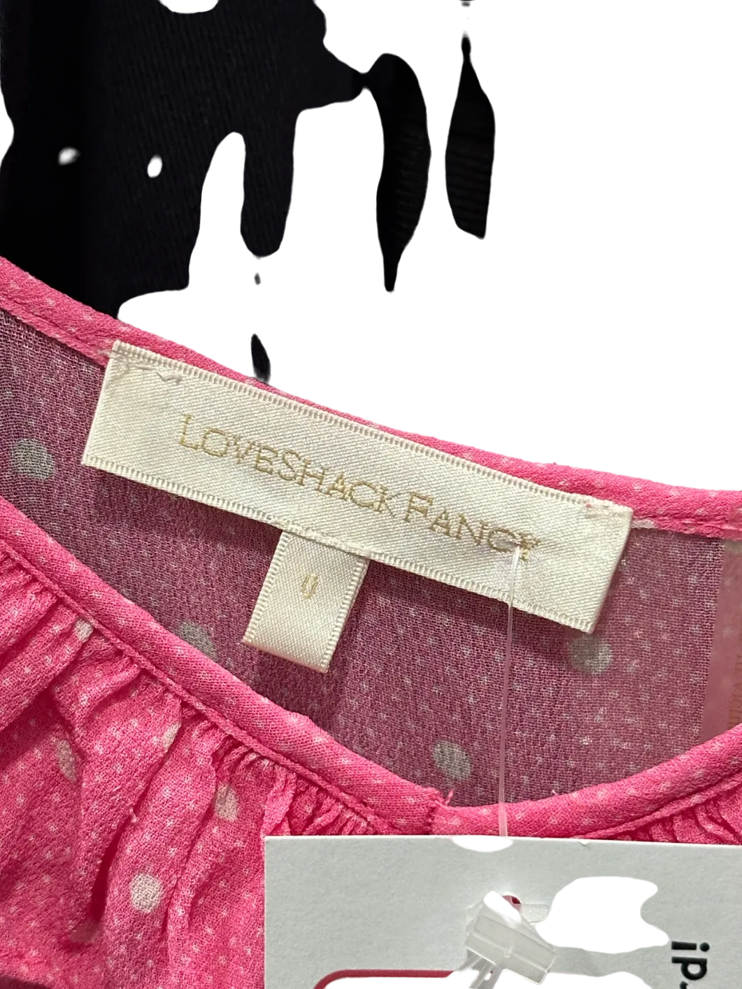 LoveShackFancy Pink Polka Dot Maxi Dress UK 0