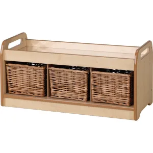 Low Mirror Play Unit with 3 Baskets