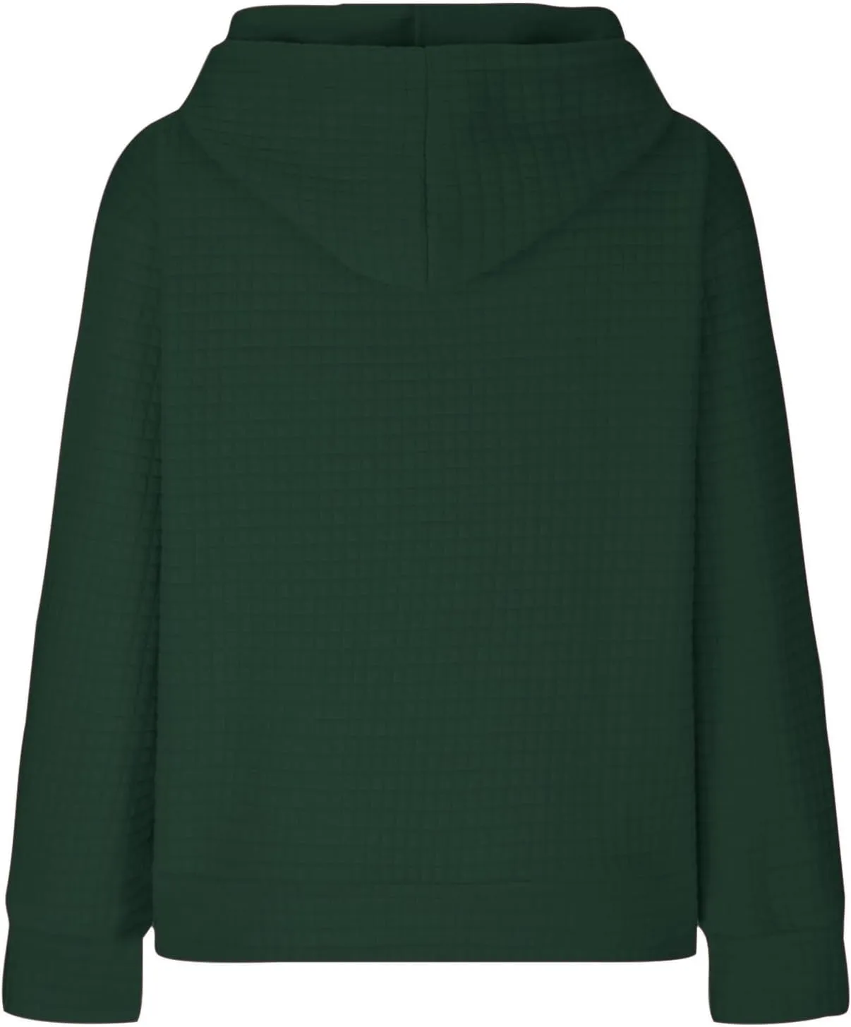 LRMQS Hoodies for Women Trendy Fall Fashion 2024 Waffle Knit Drawstring Pullover Sweatshirts Loose Fit Casual Cute Clothes