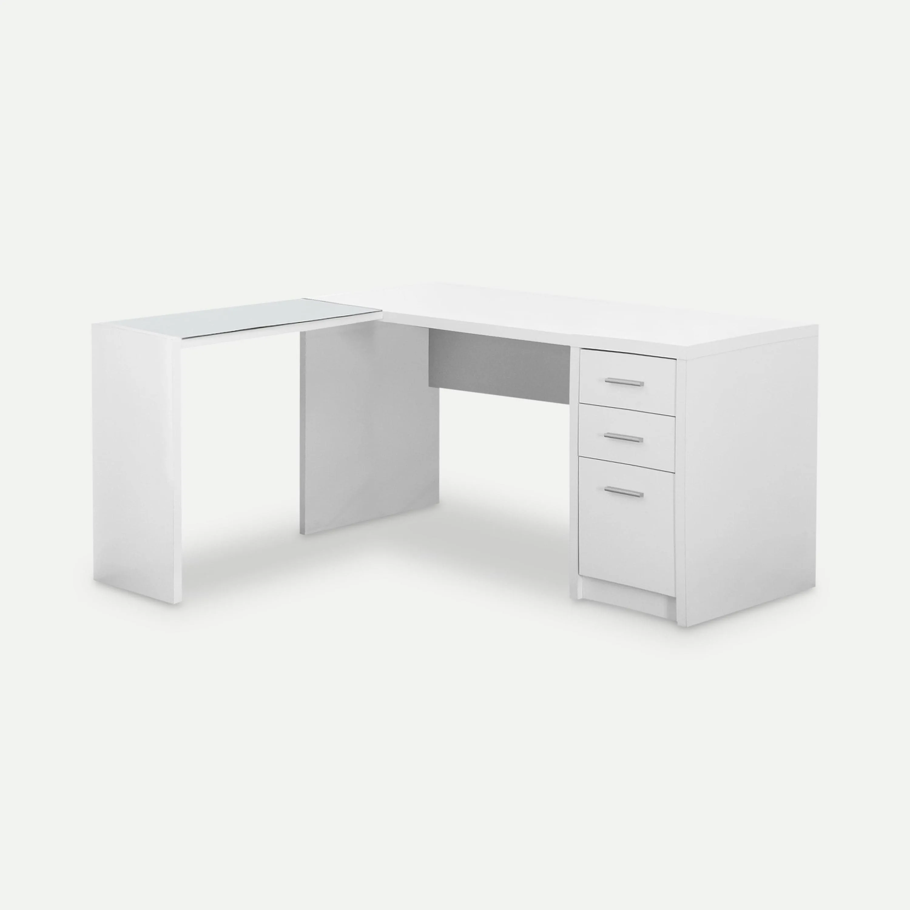 Lyndsey L-Shaped Desk with Storage Drawers