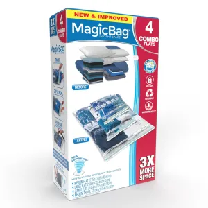 MagicBag Instant Space Saver Storage - Combo - Flat and Travel
