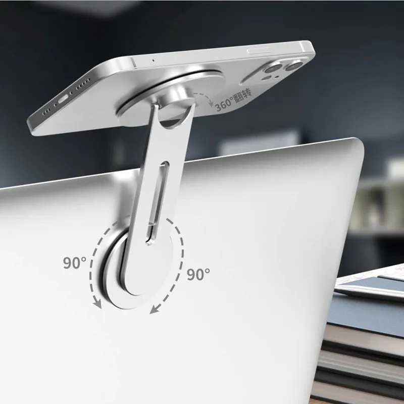 Magnetic Metal Phone Holder Monitor Display Side Mount