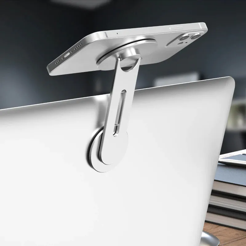 Magnetic Metal Phone Holder Monitor Display Side Mount