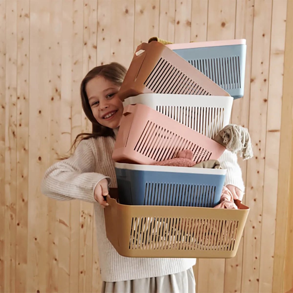 Makeeva Small Basket in Whale Blue by Liewood (4-Pack)