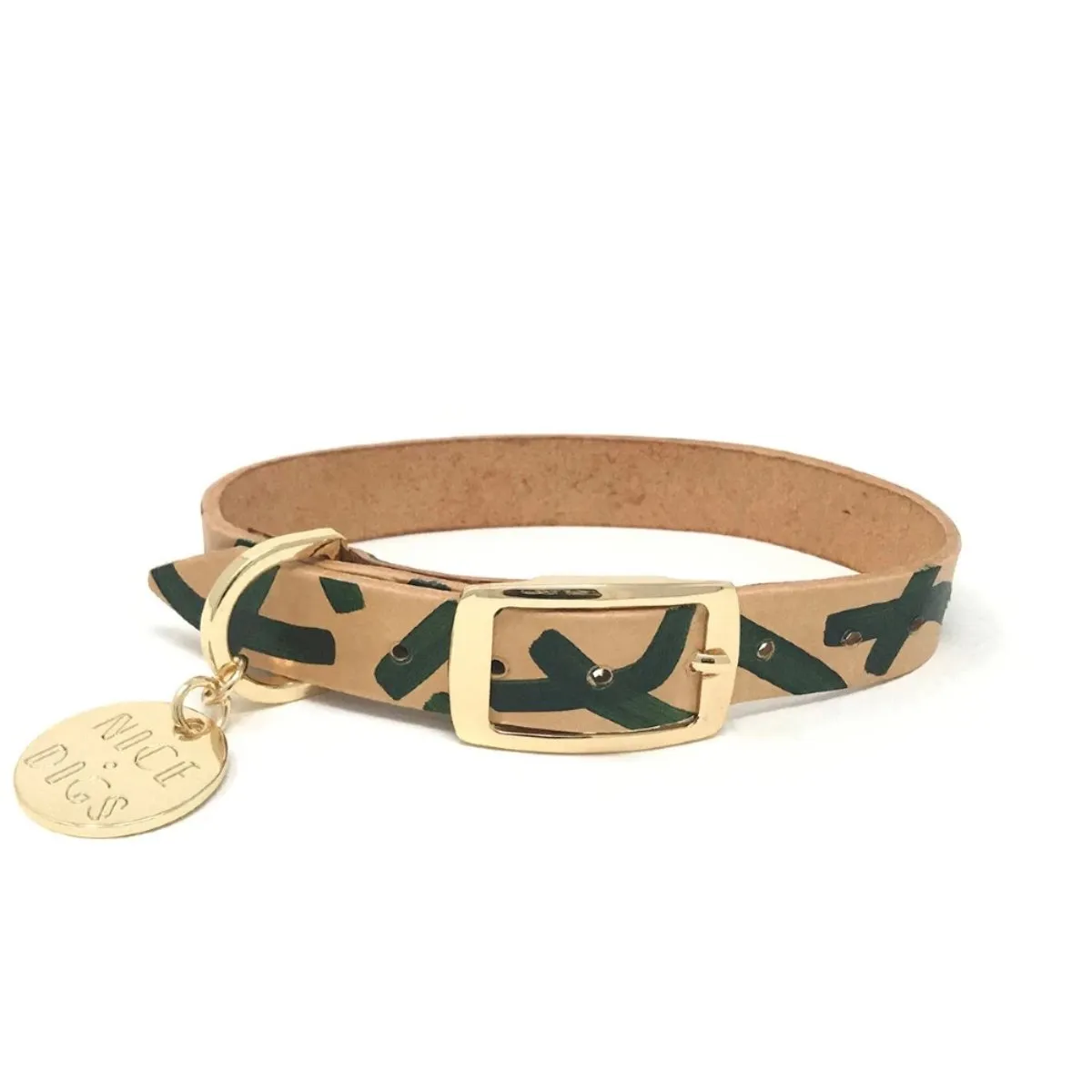 Mark Making Leather Dog Collar