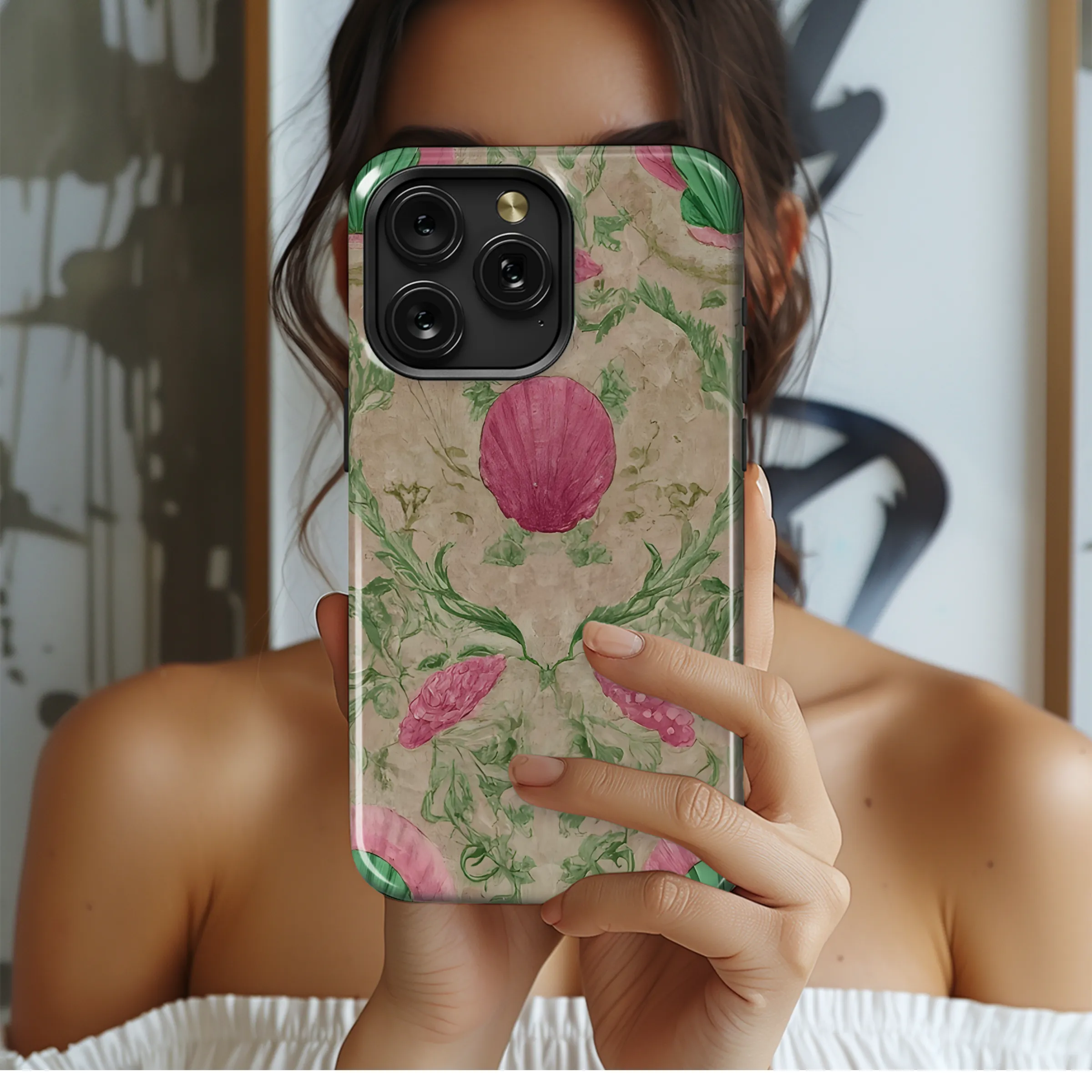 Matte : Greek, Roman, Shells, Map, Vintage, Open Phone Case iPhone Samsung Cover Pixel 3301