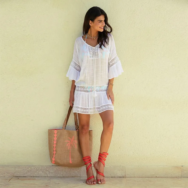 Maui Kaftan #Beach Dress #White #Kaftan