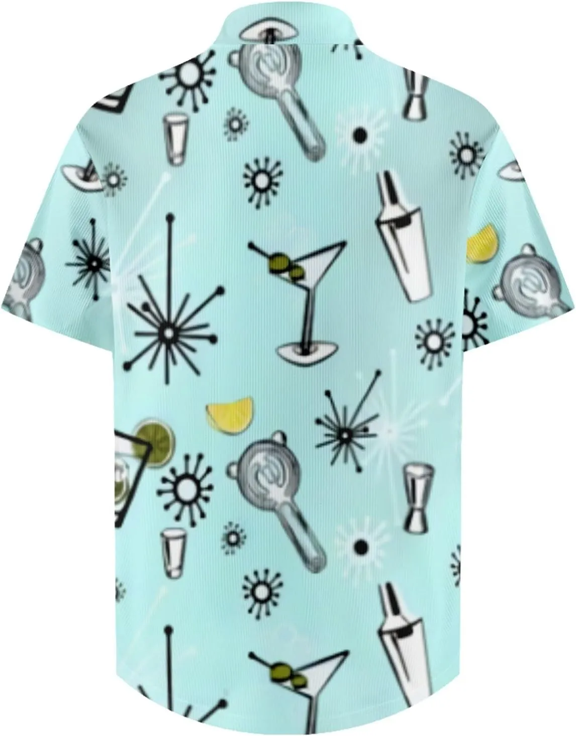 Men's Casual Button-Down Shirts Hawaiian Shirt Short Sleeve Funky Print Summer Tropical Holiday Shirt Loose Fit M-8XL