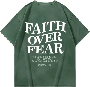 Men's Graphic Tee Shirt Oversized Drop Shoulder Vintage T-Shirt Letter Print Streetwear Casual Summer Tops