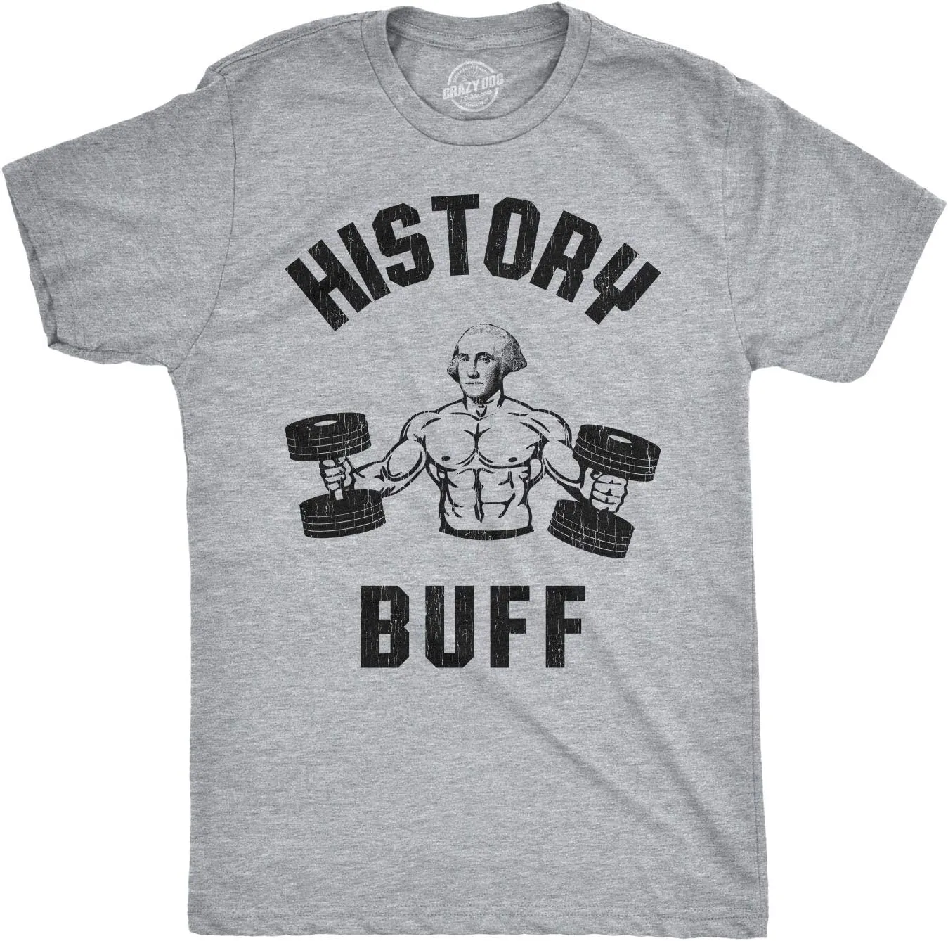 Mens History Buff T Shirt Funny George Washington 4th of July Tee