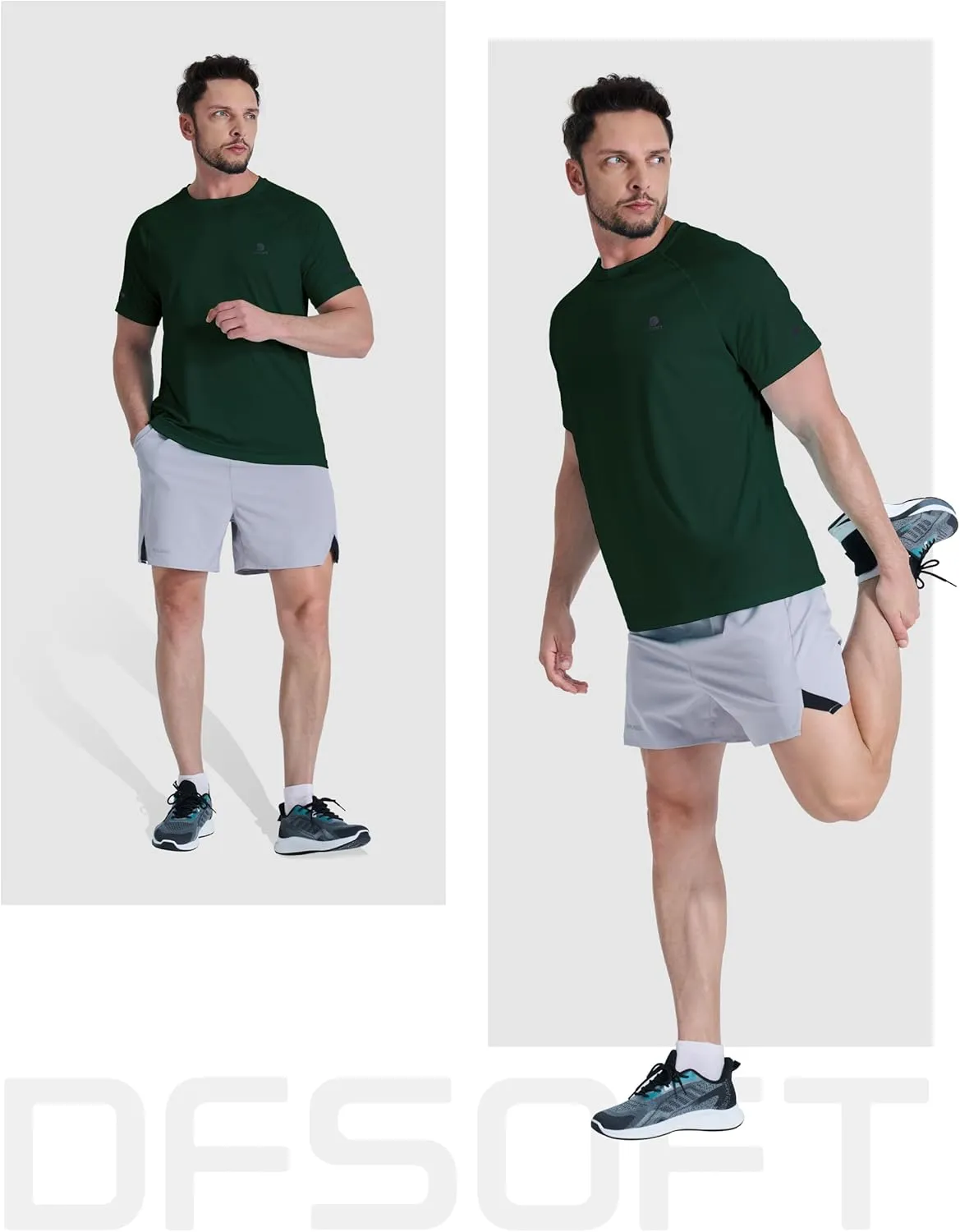 Men's Summer Short Sleeve Shirts Quick Dry Workout Lightweight T-Shirts Gym Running Swim Athletic Shirt 2025