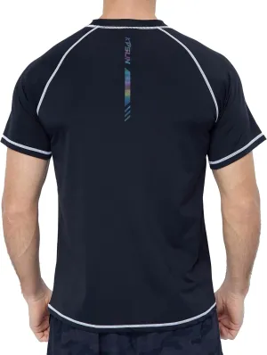 Mens Swim Shirts UPF 50  Sun Protection Quick Dry SPF Rash Guard Outdoor Beach Fishing T Shirts