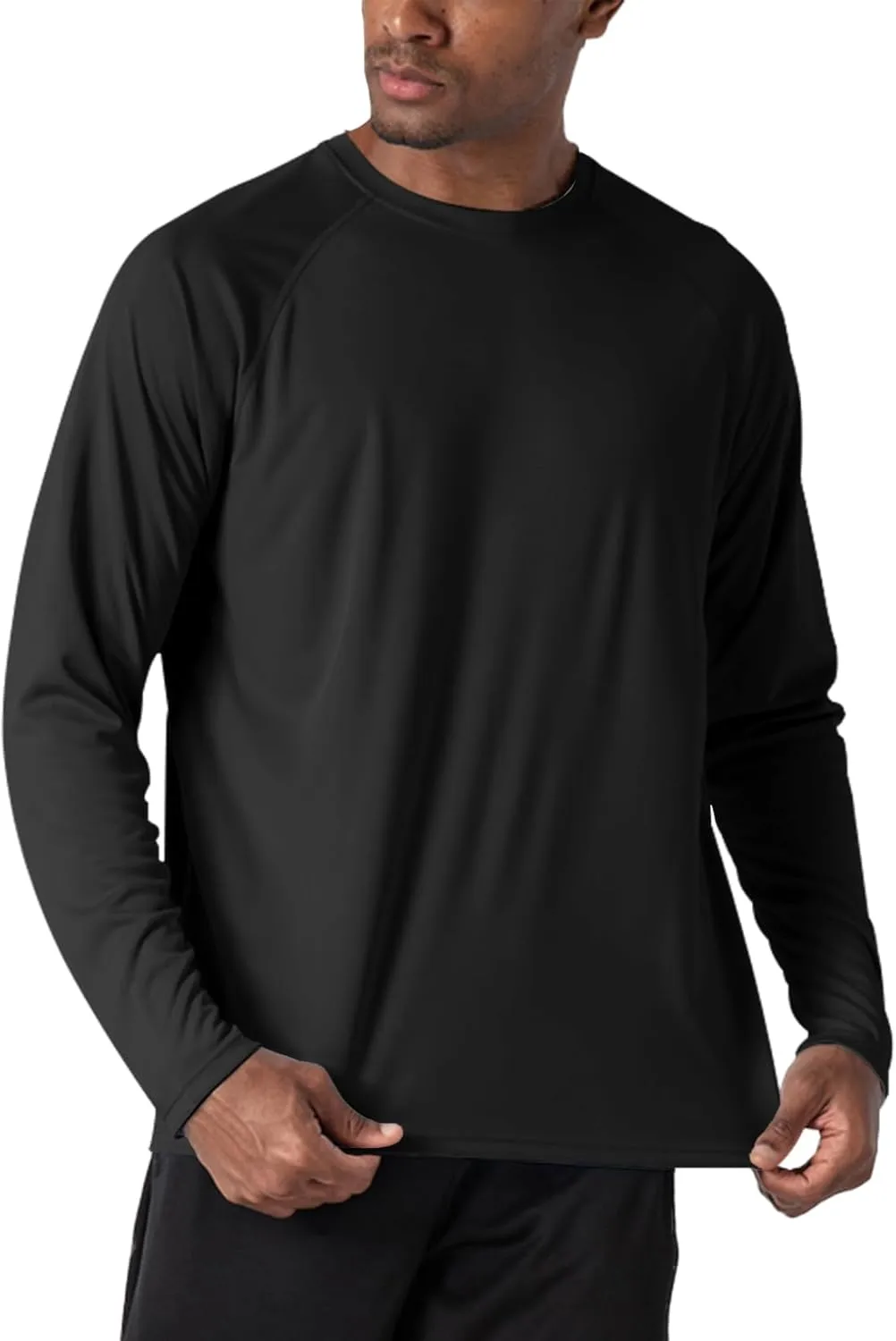 Men's UPF 50  Rash Guard Long Sleeve Sun Protection SPF UV Shirts Lightweight Breathable Swim T-Shirts