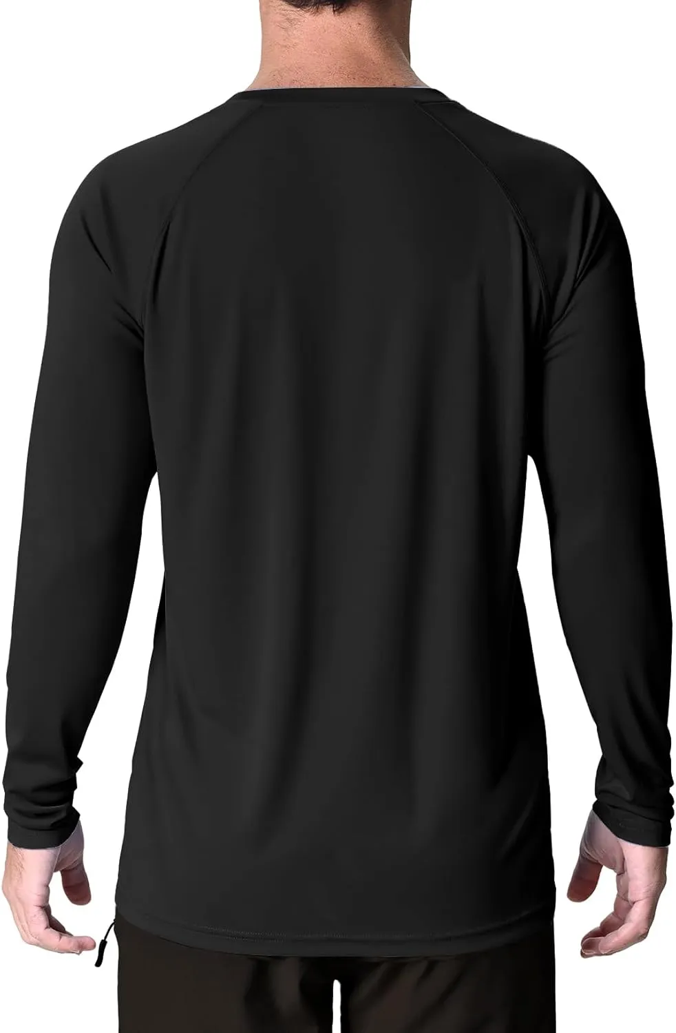 Men's UPF 50  Rash Guard Long Sleeve Sun Protection SPF UV Shirts Lightweight Breathable Swim T-Shirts