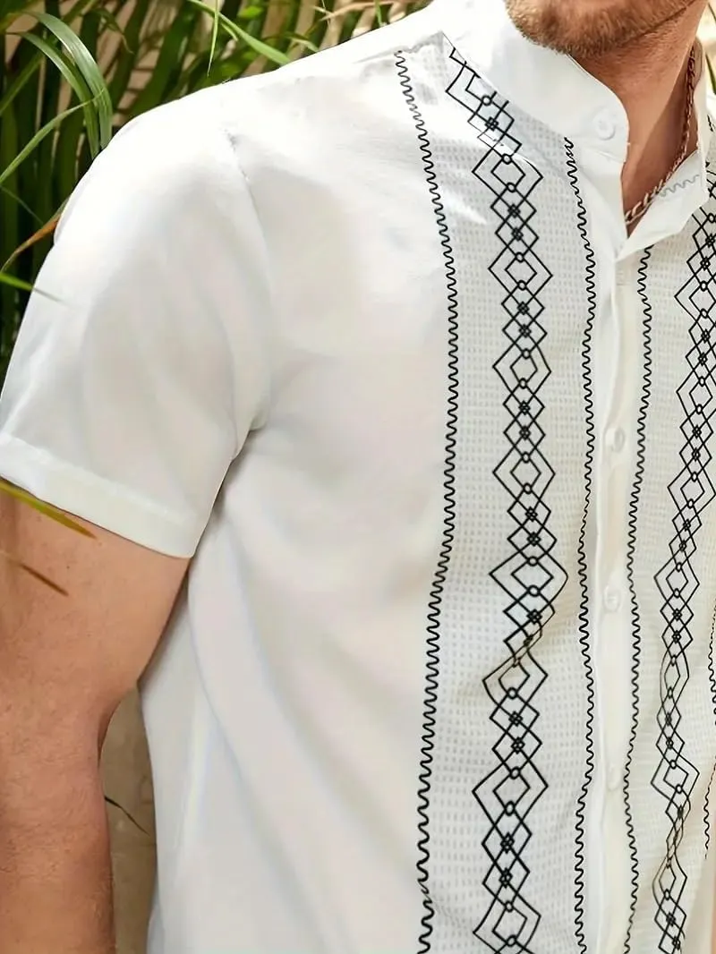Mexican Shirts for Men - Guayabera Shirts for Men, Elegant 100% Cotton, Made in Mexico, guayaberas para Hombre
