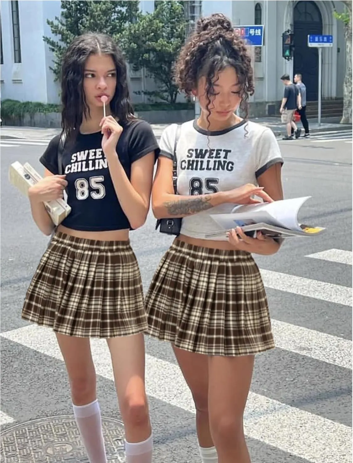Mini Skirt Skater A-line Pleated Skirts for Women Sexy Club Y2k Skirt Elastic Waist School Girl Skirt