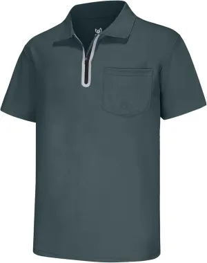 MOHEEN Men's Moisture Wicking Short Sleeve Polo Shirts UPF 50  Lightweight Performance Golf Shirts M-6XL